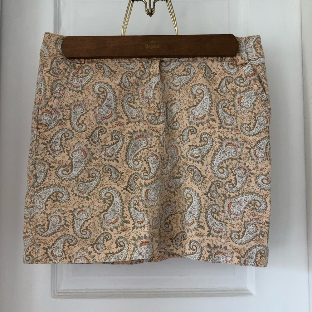 Pink paisley skirt